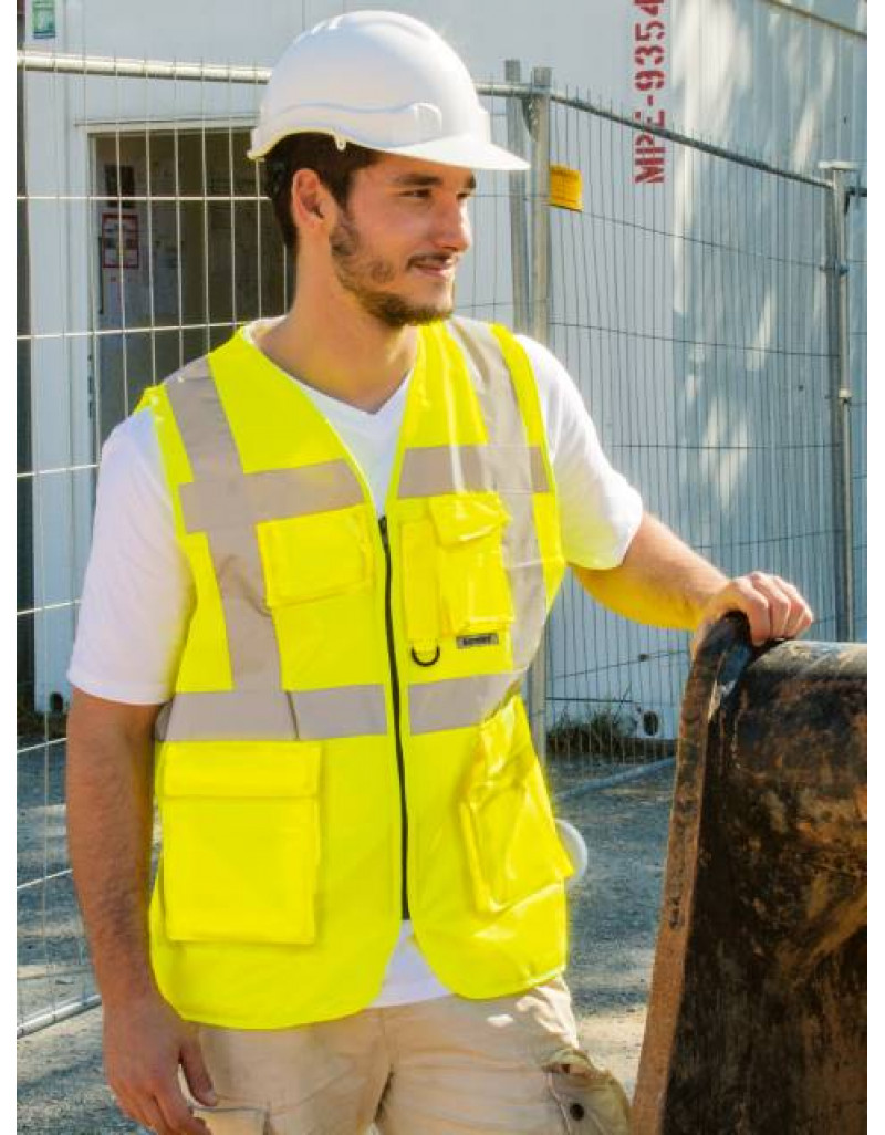 Vestă de lucru multifuncțională cu buzunare